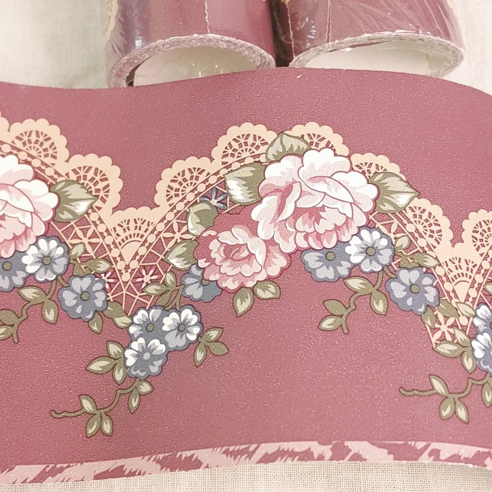 Lot of 3 Vtg DW Wallcovering #129 Floral Pre-pasted 4